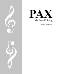 Pax SSAATTBB choral sheet music cover Thumbnail